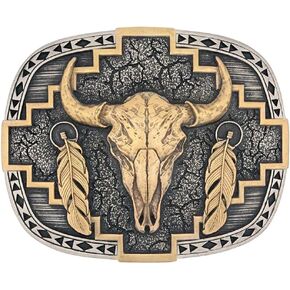 Montana Silversmiths Unisex Southwest Abundance Attitude Buckle Silver One Size
