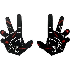 Halloween Pasties Devil Bringer Nipple Cover for Festivals, Raves, Parties, Lingerie Lightweight Breathable Medical Grade Adhesive Latex Free Black