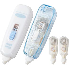 White Out Correction Tape, Refillable White Out Tape with 2 Refills, Retractable Whiteout 4 Pcs