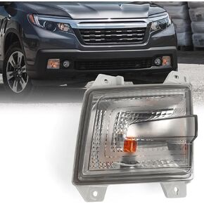Left Turn Signal Light for Honda Ridgeline 2017 2018 2019 OE Parking Light Assembly Replacement [DOT Certified] [Bulb Included] [HO2530129 | 33350-T6Z-A01]