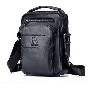 حقيبة كتف من الجلد الطبيعي للرجال حقيبة رسول رجل حقيبة يد كروس حقيبة حقيبة حقيبة سفر in Kuwait