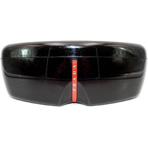 حافظة نظارة شمسية Prada Sport باللون الأسود اللامع متوسط ​​الحجم + حزمة مع مجموعة النظارات الفاخرة eSHADES in Saudi Arabia