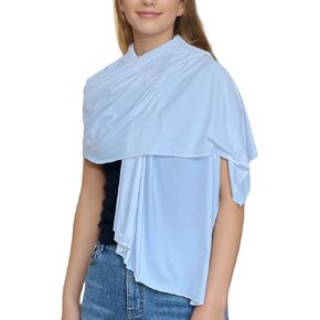 UPF 50+ Sun Protection Beach Wraps and Pashminas for Women Travel Scarf Blanket Outdoor Summer UV White Shawl
