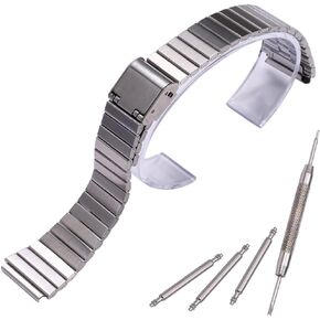 18mm Stainless Steel Strap Compatible with Casio A700W A158WA A168WA AE1000 Classic Bracelet Unisex Replacement Watch Band