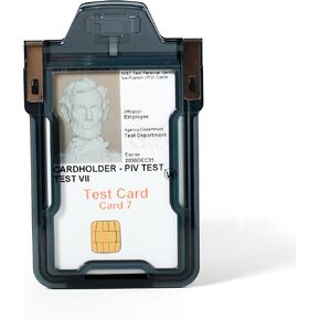 Identity Stronghold Secure Badge Holder Classic, Black (IDSH1004-001B-blk)