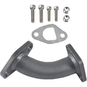 Racing Performance Intake Pipe Inlet Manifold For CT200U CT200U-EX BT200X,for 212cc 196cc/6.5HP Go Kart and Gas Mini Bike,For Honda GX160 GX200 Silvery