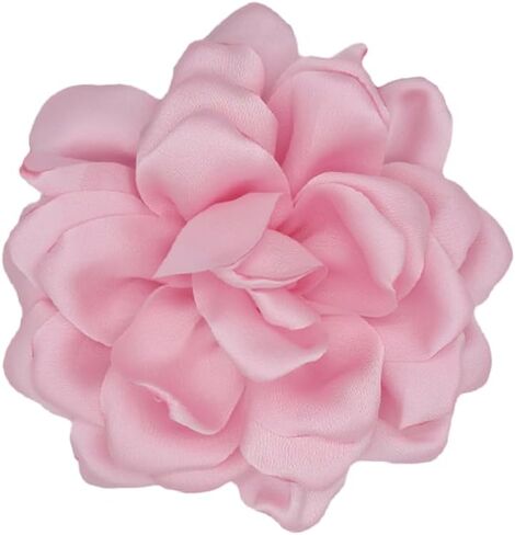 Flower Brooches for Women Satin Fabric Rose Flower Brooches Handmade Flower Brooches Pin for Wedding Party Dance Banquet Ceremony Versatile Floral Accessory for Clothing and Hairstyling Size:4.72in in Saudi Arabia