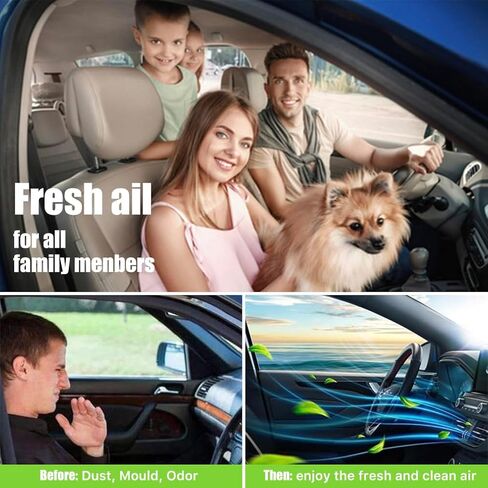 فلتر هواء المقصورة CF12150، استبدال Ford F150 بالكربون المنشط، متوافق مع Lincoln Navigator & Ford Expedition 2018-2024، 2015-2023 F150، 2017-2023 F250 F350 F450 F550 Super Duty in Kuwait