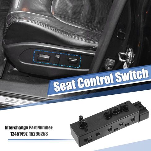 X AUTOHAUX Front Left Driver Side 8 Way Power Seat Switch Control 12451497 for GMC Sierra 1500 for Chevy Silverado 1500 07-13 for 2500HD 3500HD 07-14 in Saudi Arabia