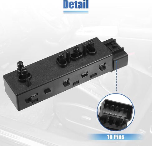 X AUTOHAUX Front Left Driver Side 8 Way Power Seat Switch Control 12451497 for GMC Sierra 1500 for Chevy Silverado 1500 07-13 for 2500HD 3500HD 07-14 in Saudi Arabia