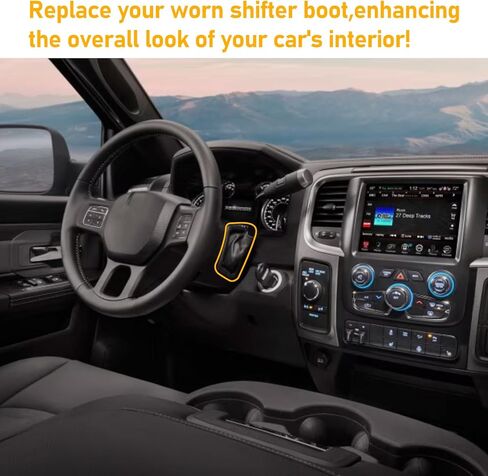 Moonlinks متوافقة مع شاحنة دودج رام بيك اب 1500 2011-2013 رام 2500 2011-2018 رام 3500 2011، 2013-2018، 2021-2022، غطاء ذراع ناقل الحركة المطاطي استبدال لـ 68400287AA 68400287 in Kuwait