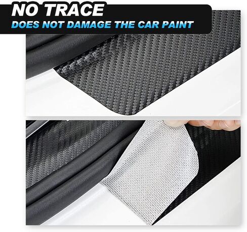for Infiniti Carbon Fiber Car Door Sill Protector Sticker - Q50 Q70 Q70L Q60 QX50 QX30 QX60 QX80 Door Sill Sticker Door Entry Guard Threshold Scratch Protection Sticker Accessories Decoration 4PCS in Saudi Arabia