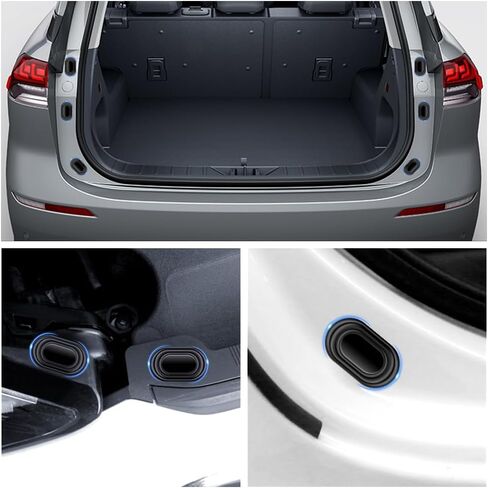 16PCS Upgraded Car Door Shock Absorbers,Thickened Silicone Car Door Slam Stopper with Self Adhesive,Universal Soundproof Car Door Protector for Car Door/Bumper/Hood/Trunk in Saudi Arabia