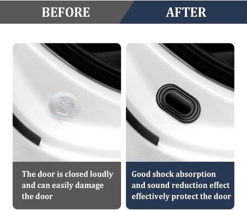 16PCS Upgraded Car Door Shock Absorbers,Thickened Silicone Car Door Slam Stopper with Self Adhesive,Universal Soundproof Car Door Protector for Car Door/Bumper/Hood/Trunk in Saudi Arabia