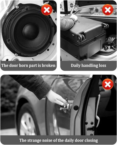 16PCS Upgraded Car Door Shock Absorbers,Thickened Silicone Car Door Slam Stopper with Self Adhesive,Universal Soundproof Car Door Protector for Car Door/Bumper/Hood/Trunk in Saudi Arabia