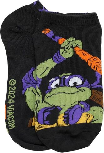 Nickelodeon TMNT Teenage Mutant Ninja Turtles No Show Socks for Boys, 6 Pair, Medium in Saudi Arabia