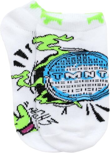 Nickelodeon TMNT Teenage Mutant Ninja Turtles No Show Socks for Boys, 6 Pair, Medium in Saudi Arabia