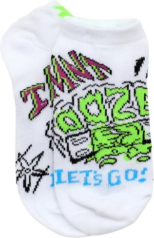 Nickelodeon TMNT Teenage Mutant Ninja Turtles No Show Socks for Boys, 6 Pair, Medium in Saudi Arabia