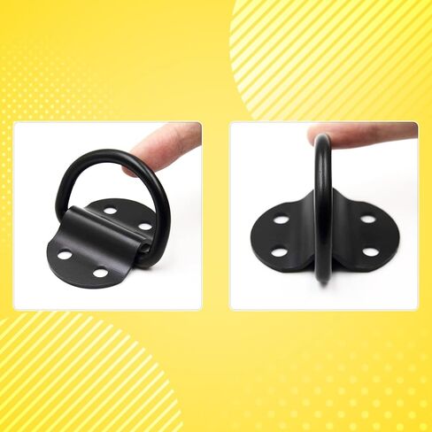 8PCS Heavy Duty D Ring Tie Down Anchor Hooks, Large D Ring Tie Down Anchors 3600LBS Breaking Strength, Tie Down Anchors with Bolts Screws for Trailer Truck RV Boats Camper Pickup Surface Mount in Saudi Arabia