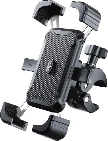 Bike Phone Holder Mount, [1s Quick Release] Motorcycle Phone Mount, Universal Bicycle Handlebar Phone Mount for iPhone 15 14 13 12 Pro Max Plus Mini, Samsung and 4.0"- 7.2" Cellphone - Black in Saudi Arabia