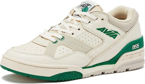 Avia 855 Basketball Shoes for Men and Women, Low Top Retro Sneakers for Indoor or Outdoor, Street or Court, Sizes 4.5 to 15, Blue and White, Green and Cream, or Grey and All White Shoes for Men in Saudi Arabia