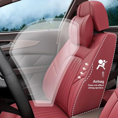 5 Pieces ZC Front and Rear Car Seat Covers, Waterproof Nappa Leather Full Set Car Seat Protectors with Headrests, Universal Auto Interior Fit for Sedans SUV Pick-up Truck, Grey in Saudi Arabia