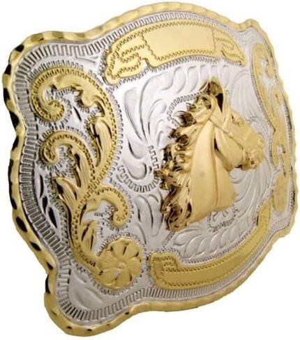 Horse Head Large Huge Rodeo Western Gold Tone Belt Buckle in Saudi Arabia