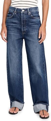 بنطلون جينز The Spitfire Nerdy Cuff للسيدات من MOTHER in Kuwait