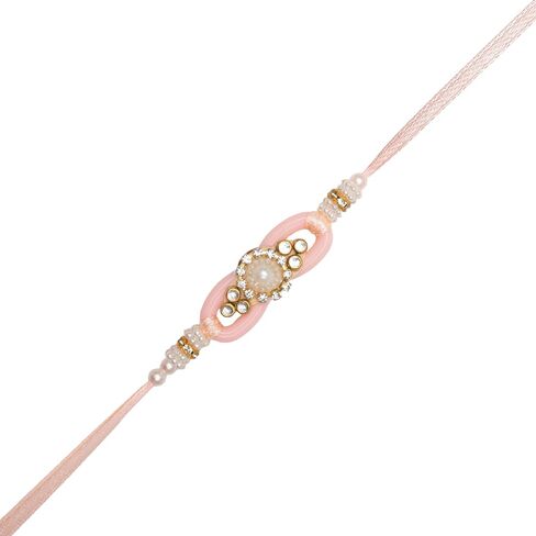 Set of 3 Rakhi Lumba for Brother Bhaiya Bhai Bhabhi and Bhatija Bhaiya Raksha Bandhan gift Rakhi Thread Rakhi with Roli Chawal and Greeting card gift pack in pouch/Potli bag in Saudi Arabia