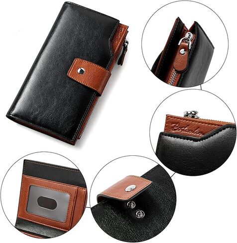 BOSTANTEN Briefcase for Women Leather 15.6 inch Laptop Shoulder Bags Office Work Crossbody Handbags and Womens Leather Wallets in Saudi Arabia