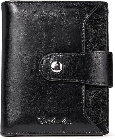 BOSTANTEN Briefcase for Women Genuine Leather Laptop Briefcase Shoulder Work Tote Bag Purse 15.6 Inch and Women Leather Wallet RFID Blocking Small Bifold Zipper Pocket Wallets Card Case Purse in Kuwait