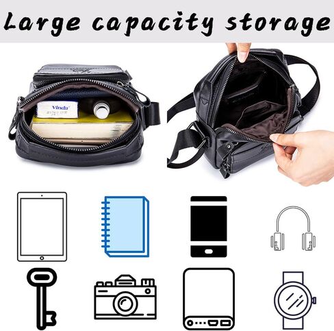 حقيبة كتف من الجلد الطبيعي للرجال حقيبة رسول رجل حقيبة يد كروس حقيبة حقيبة حقيبة سفر in Kuwait