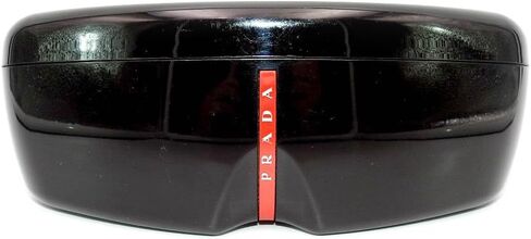 Prada Sport Gloss Black Medium Sunglass Eyeglass Case + Bundle with eSHADES Luxury Eyewear Kit in Saudi Arabia