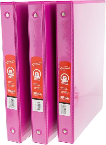 BAZIC 1.5" Black 3-Ring View Binder w/ 2-Pockets in Saudi Arabia