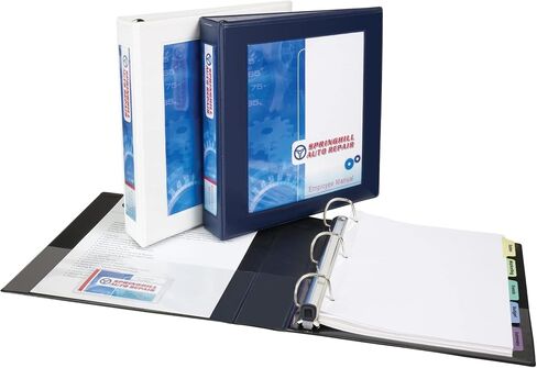 Avery® Heavy-Duty Framed View 3-Ring Binder, 1" One Touch EZD® Rings, Navy Blue, Case Of 12 in Saudi Arabia