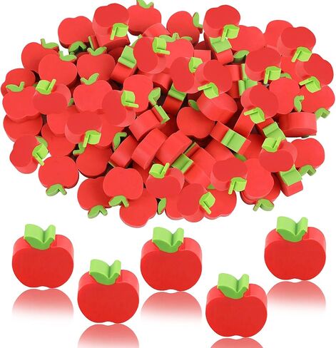 72pcs Mini Apple Erasers,Back to School Rubber Erasers for Students Back to School First Day of School Teachers Classroom Supplies Reward Prizes in Saudi Arabia