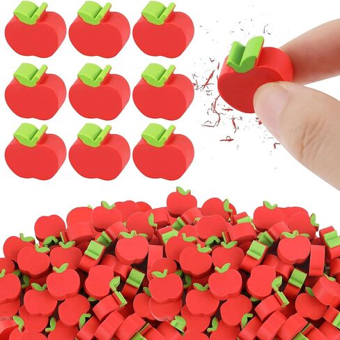 72pcs Mini Apple Erasers,Back to School Rubber Erasers for Students Back to School First Day of School Teachers Classroom Supplies Reward Prizes in Saudi Arabia