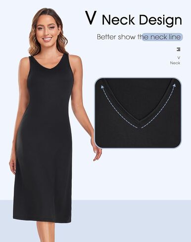 Women's Full Slips Under Dress Slips Tank Top Slip Dress Wide Straps Underdress in Saudi Arabia