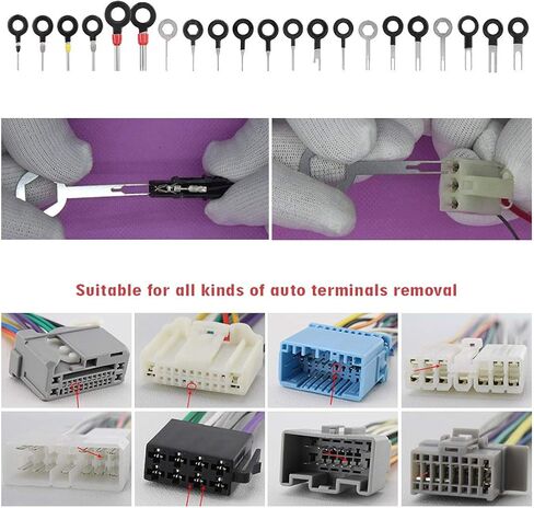 Hilitchi Professional Crimper Tools Wiring Harness Crimping Set for Delphi Packard Weather Pack Terminals and Metri-Pack Connectors with Electrical Wiring Crimp Connectors Auto Terminals Pin Extractor in Saudi Arabia