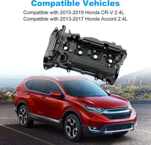 WATERWICH Engine Valve Cover with Gasket Compatible with Honda Accord 2013-2017, CR-V CRV 2015-2019 L4 2.4L Replacement for 12310RDFA01 123105A2A01 in Saudi Arabia