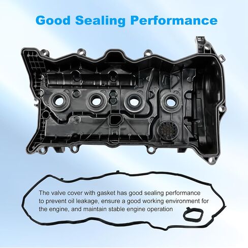 WATERWICH Engine Valve Cover with Gasket Compatible with Honda Accord 2013-2017, CR-V CRV 2015-2019 L4 2.4L Replacement for 12310RDFA01 123105A2A01 in Saudi Arabia