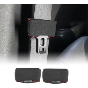 KUNGKIC Car Safety Belt Buckle Covers For 2023 2024 Subaru Crosstrek italian Alcantara Style Seat Belt Clips Cover Anti-Scratch Seat Belt Buckle Protector Car Interior Accessories 2 Pcs