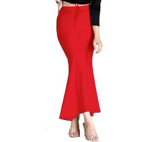 Chandrakala Cotton Saree Shapewear for Women Seamless Stretchable Mermaid Sari Shaper Petticoat Girls (S117-P)