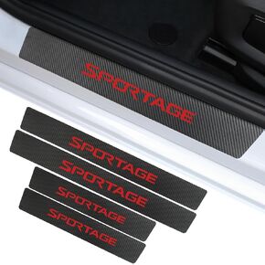 Car Door Sill Protector Compatible with Kia Sportage Accessories, Door Sill Guard Decoration Door Sill Scuff Plate Sticker