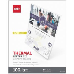 Office Depot® Brand Laminating Pouches, Letter Size, 9" x 11-1/2", Pack of 100 Pouches