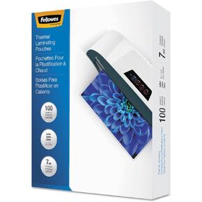 Fellowes 52041 Laminating Pouches 7mil 11 1/2 x 9 100/Pack