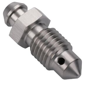 3AN 3/8-24 UNF Stainless Steel Brake Caliper Bleeder Screw Nipple Fitting Adapter