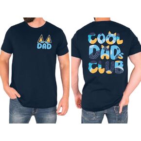 Dad Shirt Men Cool Dad Club T-Shirts Father's Day Tops Dad Birthday Gift Tees Dad Life Clothes