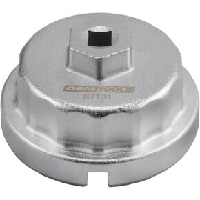 OEMTOOLS 87131 64.5 mm 14 Flute Oil Filter Wrench, Oil Filter Cap Wrench for 2.0 to 5.7L Engines, For Use with Toyota, Oil Cap Filter Wrench Prevents Slippage, Easy Cap Release