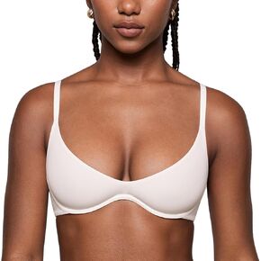 Women's Inbarely Plus Plunge Bra - Unlined Underwire Sexy Demi Balconette Bras